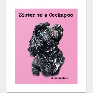 Cockapoo Dog Sister Posters and Art